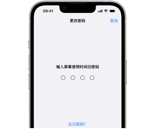 贡山iPhone屏幕维修分享iPhone屏幕使用时间密码忘记了怎么办 