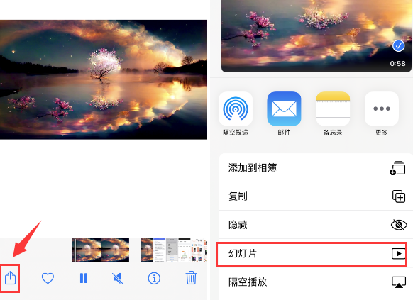 贡山苹果14维修店分享iPhone14相册视频如何循环播放